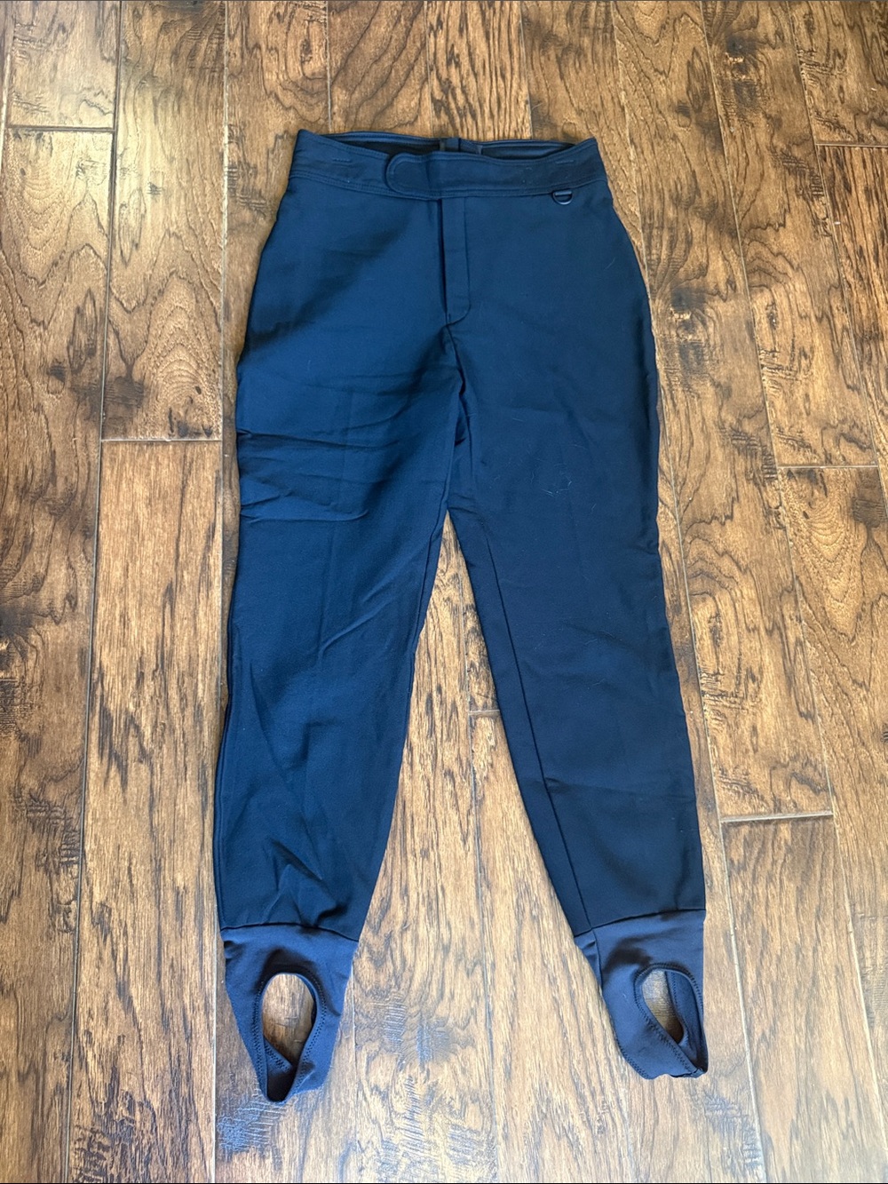 Women’s Schoeller Vintage Black  Stirrup Ski Pants, size 12